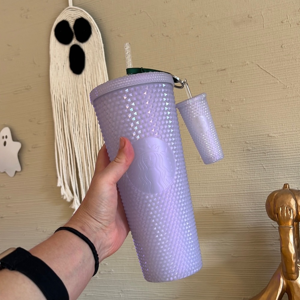 Starbucks | Limited Edition 2021 Icy Lilac studded tumbler and ornament/keychain